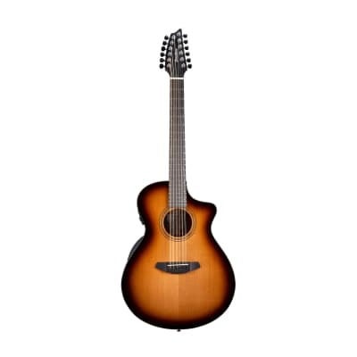 Breedlove Solo Pro Concert CE 12-String Red Cedar-African Mahogany Acoustic Electric Guitar with Ovangkol Bridge (Right-Handed, Edgeburst) image 1