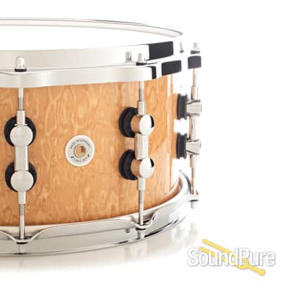Sonor 6.5x14 SQ2 Medium Maple Snare Drum-Birdseye Amber image 4