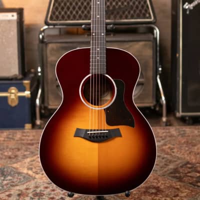 Taylor 214e-SB DLX Grand Auditorium Acoustic/Electric Guitar with Deluxe Hardshell Case - Floor Model Demo image 2