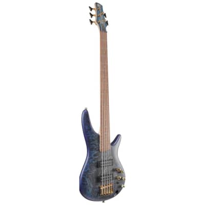 Ibanez SR305EDXCZM SR Standard 5 String Electric Bass - Cosmic Blue Frozen Matte image 3