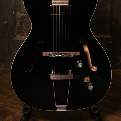Framus Vintage 5/51 Studio - Solid Black High Polish Electric Guitar image 2