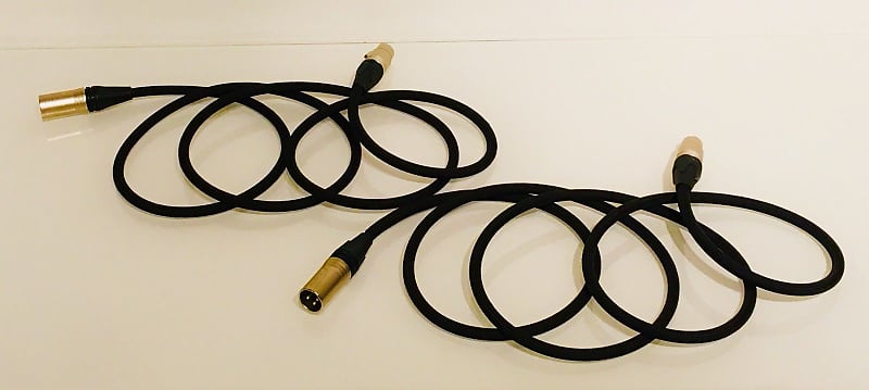 Pinetree Audio BlackGround Balanced XLR Cables 8ft.  			