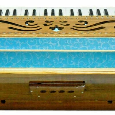 Handmade Bombay Harmonium  Chudidaar Style8 Stopper Bellow 39 Key Two Reed Bass Male  2022 image 7
