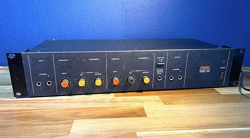 Fostex 3180 Vintage Stereo Spring Reverb Analog w/ Rack Ears