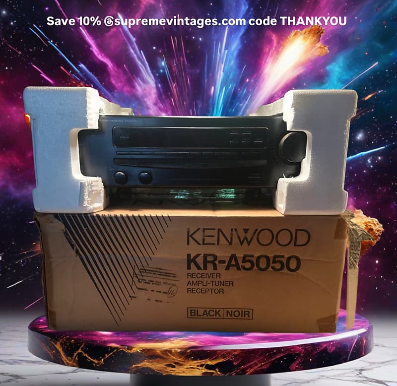 Kenwood KR-A5050 AM/FM 100W Per Channel Stereo Receiver Open Box Tested  			