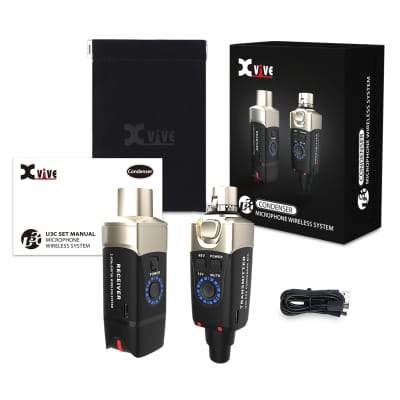 XVIVE U3C Condenser Microphone Wireless System, Includes 2.4GHz XLR Transmitter and Receiver image 6