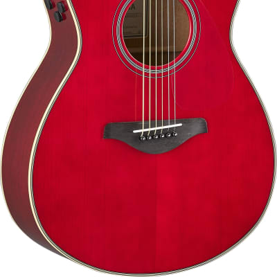 Yamaha FS-TA TransAcoustic Guitar Ruby Red for sale