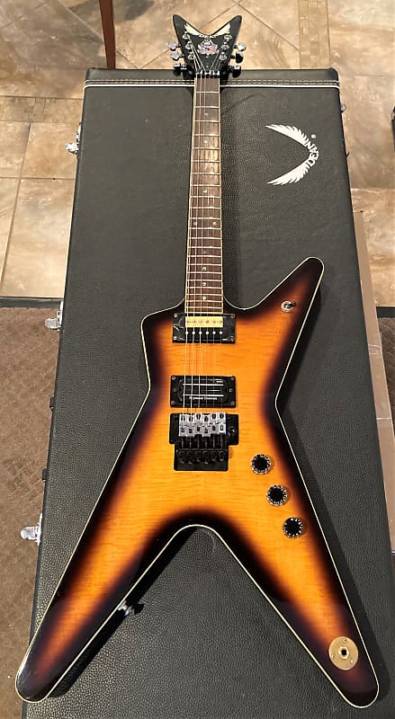 Dean ML DimeBag Darrell Tribute FBD Far Beyond Driven Sunburst 100%  Original MIK Korea With Memorial Headstock OHSC