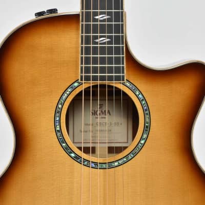 Sigma GBCE-3-SB+ Semi-Acoustic Guitar Occasion image 4