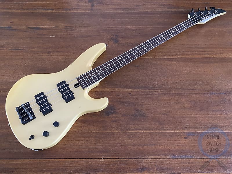 Yamaha Bass, RBX 5500, Pearl White/Gold, MIJ, 1986-1989 | Reverb