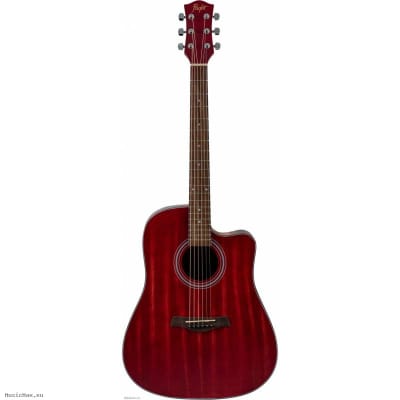 FLIGHT D-155C MAH RD Acoustic Guitar image 1