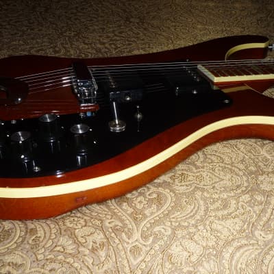 Vintage 1974 Rickenbacker 481 Guitar, Heavy Birdseye Maple, Beautiful RARE Walnut Brown Gloss Finish image 24
