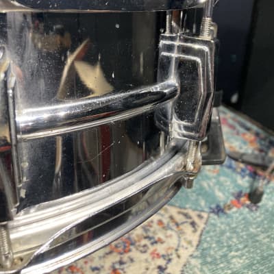 Ludwig 14"x5" 410 Super Sensitive Snare Drum. Early 1960s Pre-Serial Number - Chrome Over Aluminum. image 14