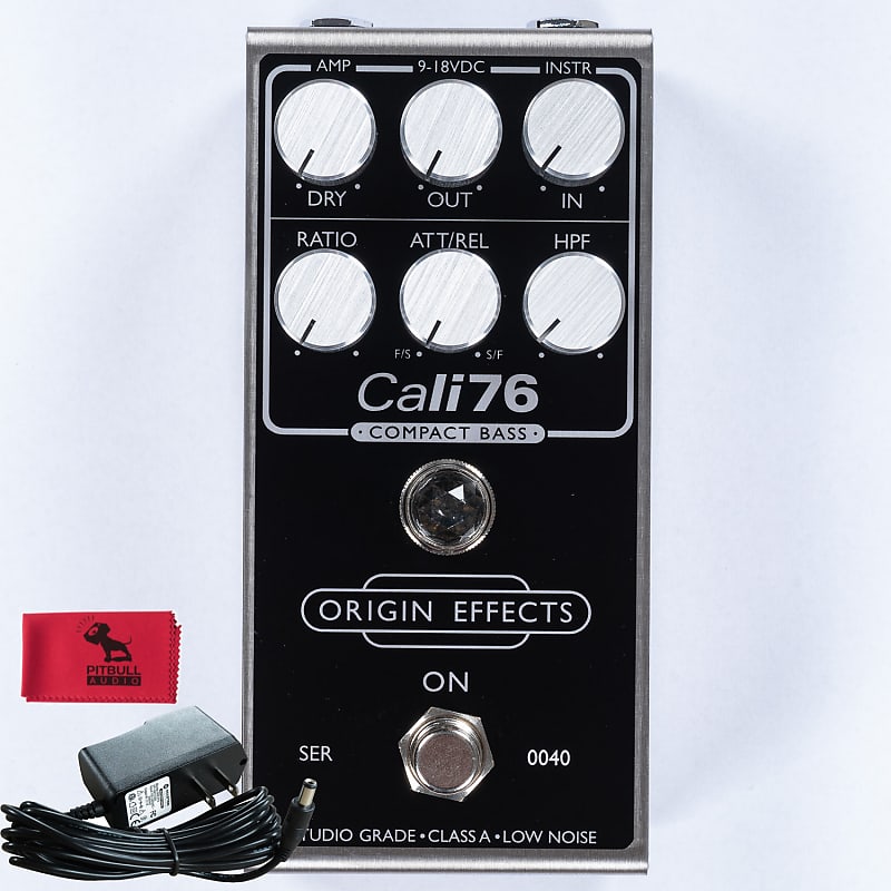 Origin Effects Cali76 64 Black Panel Bass Compressor Pedal w