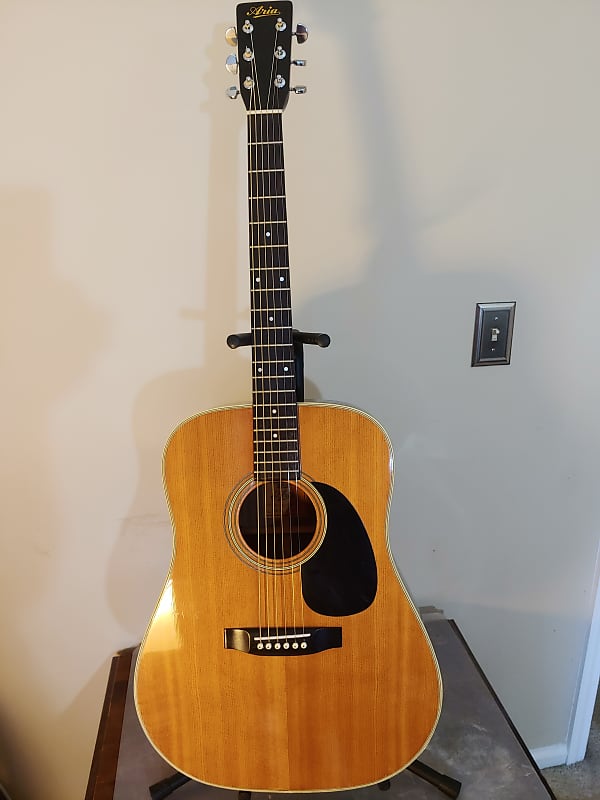 ARIA W-20 MIJ Handcrafted Acoustic Guitar | Reverb