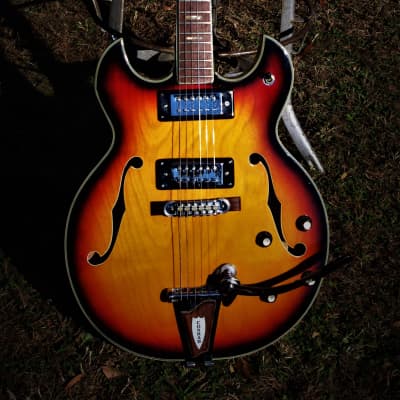 Conrad 40080 Barney Kessel 1973 Sunburst.  Made in Japan. Incredible. Rare. Excellent  Kasuga Guitar image 2