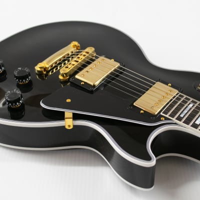 Gibson Custom Les Paul Custom - Ebony with Ebony Fingerboard image 4