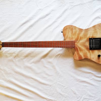 Left Hand - Baritone -Dood Craft Guitars - The Essie 28 -  Natural Amber image 6