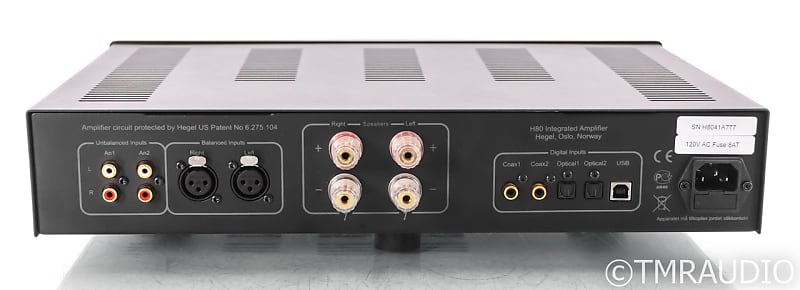 Hegel H80 Stereo Integrated Amplifier; Black; Remote | Reverb