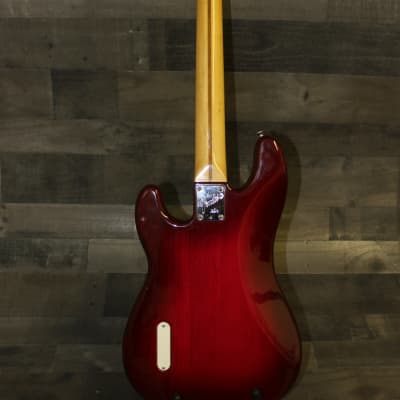 Fender Precision Elite Fret-less 1983 Rosewood Fret-board Red Sunburst Faded image 8