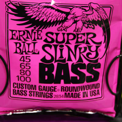 Ernie Ball 2834 super slinky bass guitar strings 45-100 image 3