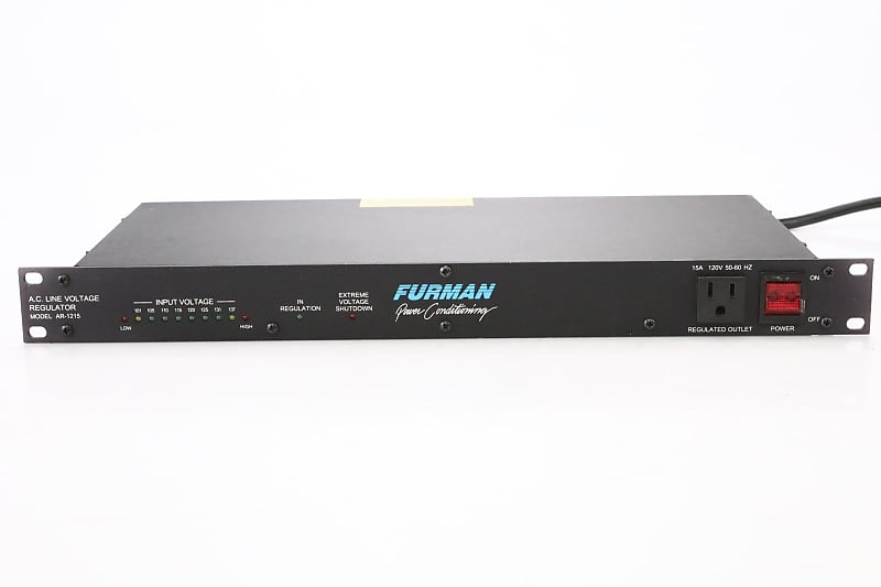 Furman AR-1215 8-Outlet AC Line Voltage Regulator w/ 2U Rack Spacer #47467