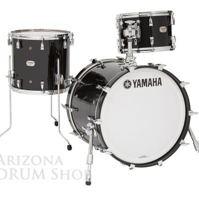 Yamaha Absolute Hybrid Maple 3 pc. Drum Shell Pack, Solid Black , 12/14/20 NEW ! image 1