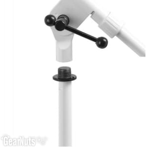 On-Stage MS7801W Tripod Boom Microphone Stand - White image 5