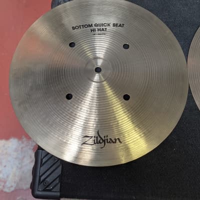1980s Avedis Zildjian 14" Quick Beat Hi-Hat Cymbals - Look And Sound Great! image 8