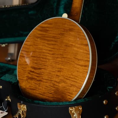 Deering Calico 5 String Curly Maple Resonator Banjo w/Spikes Installed #AX45 image 6