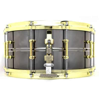 Ludwig Black Beauty Snare Drum 14x6.5 w/Brass Trim image 3
