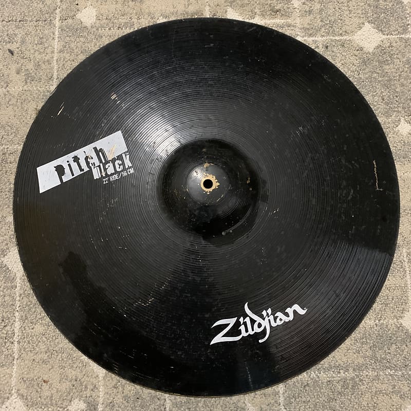 Zildjian Pitch Black 22” Ride | Reverb