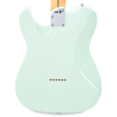 Fender American Ultra Luxe Telecaster Transparent Surf Green image 3
