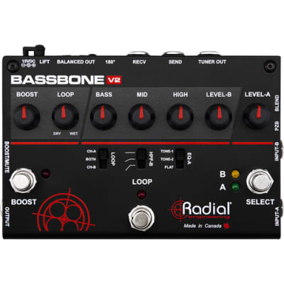 Radial Engineering Bassbone OD Bass Preamp, 2 ch w/ Overdrive image 2