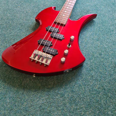 BC Rich Mockingbird 360 JE Bass  2001 - Japanese Edition - Red Metallic image 11