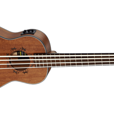 Ortega Lizard Series Lizzy Acoustic Electric Uku Bass Fretted Mahogany image 1