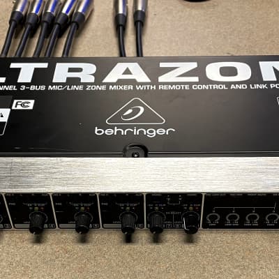 Behringer Ultrazone ZMX8210 Rackmount Zone Mixer 2008 - Present - Black / Silver image 1