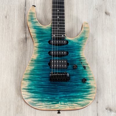 ESP USA M-III GT Guitar, Ebony Fretboard, Seymour Duncan Pickups, Reverse Blue Burst for sale