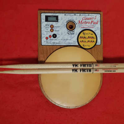 Vic Firth/Emad Classic 2 Metronome Practice Pad W/Snare Beads & Vic Firth Sticks - See Video image 1