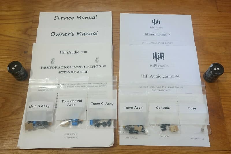 Yamaha CR-620 restoration kit filter capacitor repair rebuild fix  			