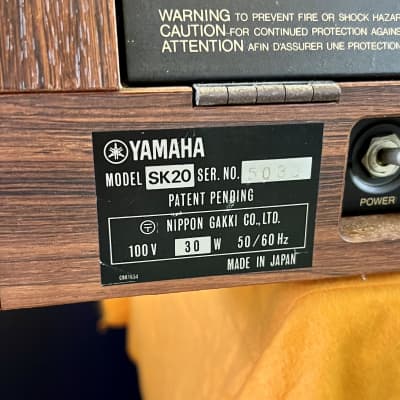 Yamaha SK-20 analog poly-synth 1970’s string synthesizer original vintage MIJ Japan image 9