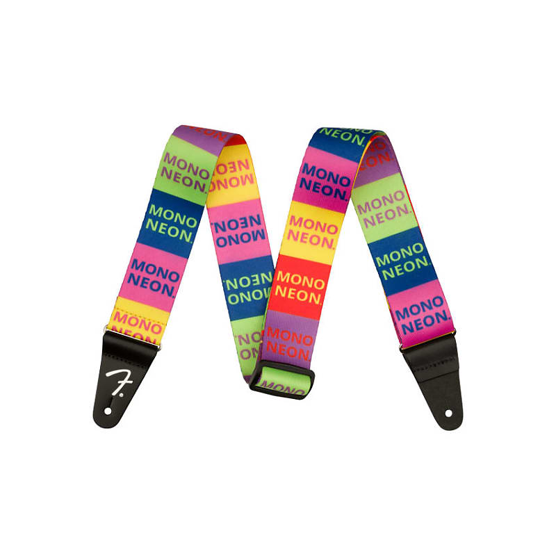 NEW Fender MonoNeon Logo Strap - Multi-Color | Reverb