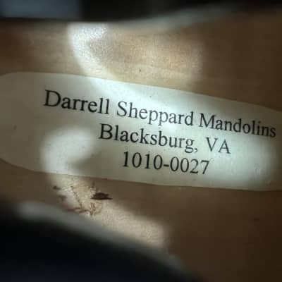 Darrell Sheppard Custom Left-Handed F5-Style Acoustic-Electric Mandolin W/Calton HSC - Burst image 13