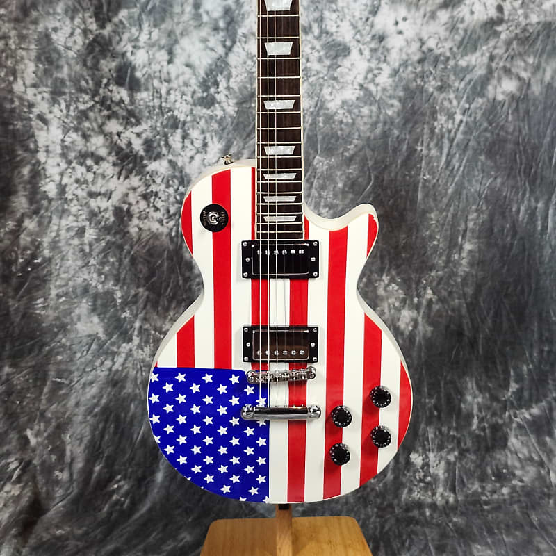 Glen Burton LP Style American Flag w/HSC image 1