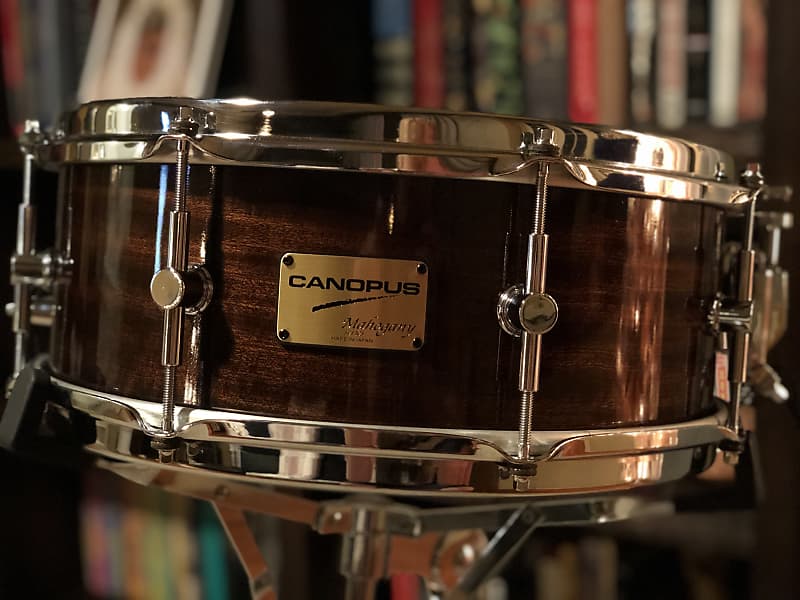 Canopus Mahogany Snare Drum 14 x 5.5 MH-1455-BL transparent black