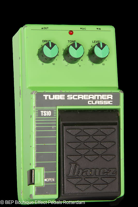 Ibanez TS-10 Tube Screamer Classic 1990 s/n 9X93501 with JRC4558D op amp as  used by John Mayer and SRV