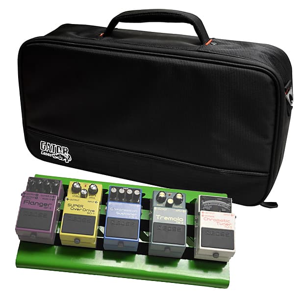 Gator Cases GPB-LAK-GR Green Aluminum Pedal Board; Small w/ Carry Bag image 1