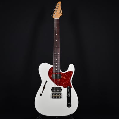 Suhr Alt T Semi Hollow Guitar Rosewood Olympic White 2023 (74396) image 3