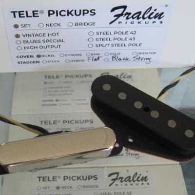 Lindy Fralin Vintage Hot Mustang Pickups Set with White Covers