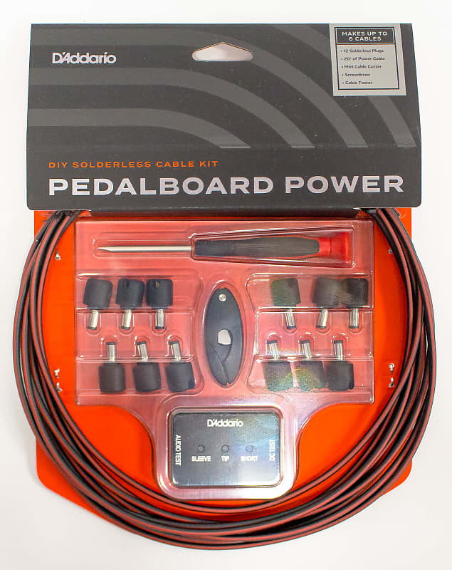 D'Addario DIY Solderless Pedalboard Power Cable Kit Brand Reverb